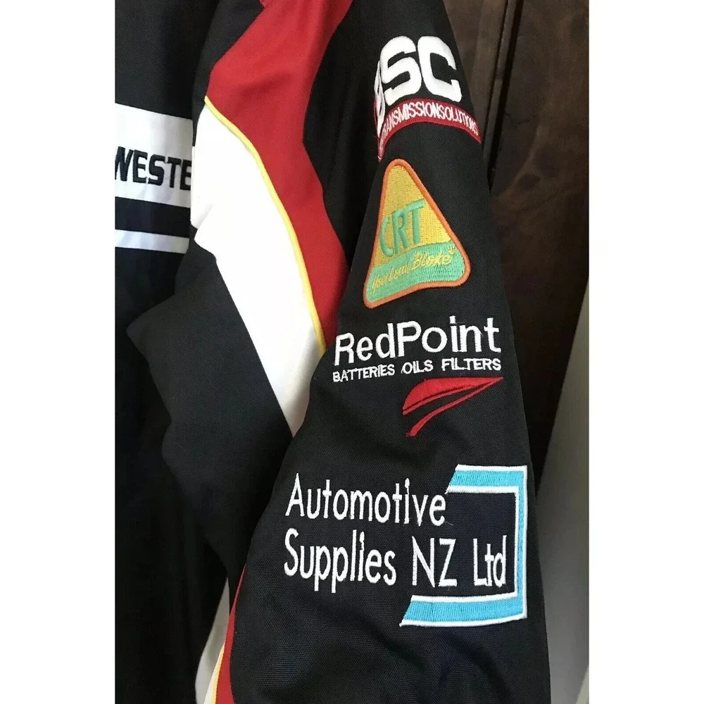 Gulf Western Oil Racing Jacket Men's XXL Polyester Australia RARE